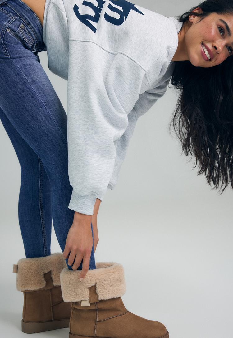 Stradivarius D07 Jeans Skinny Hög Midja Mycket Mörkblå/Urtvättad 34