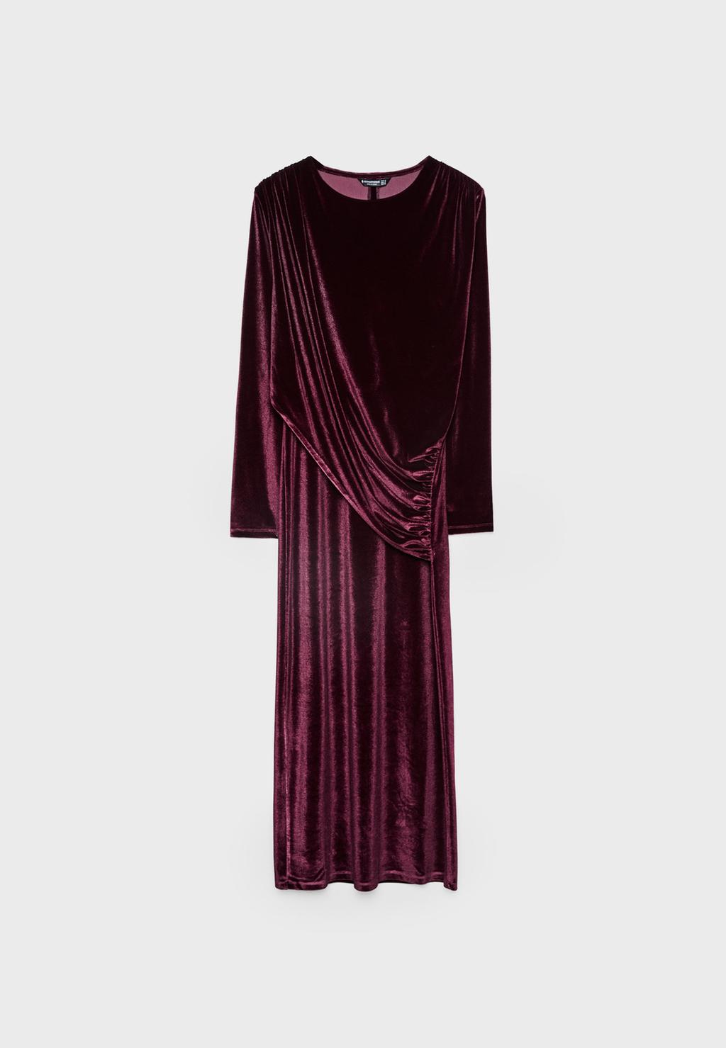 Robe midi velours