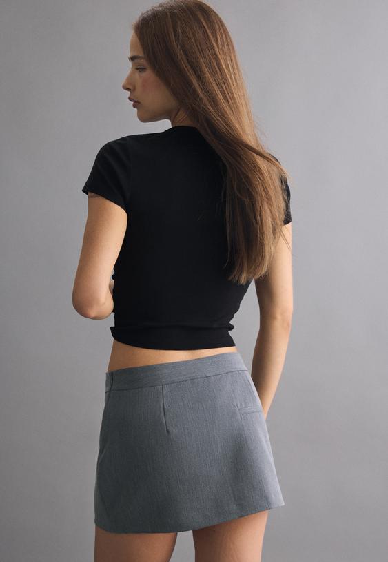 gonna pantalone mini incrociata