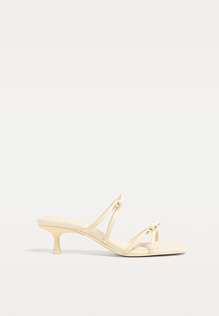 sandalias de tacon lazo