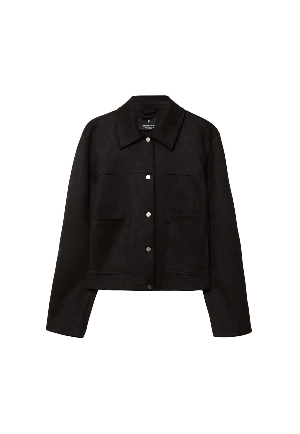 Faux suede jacket