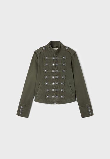 Buttoned jacket — Khaki 6