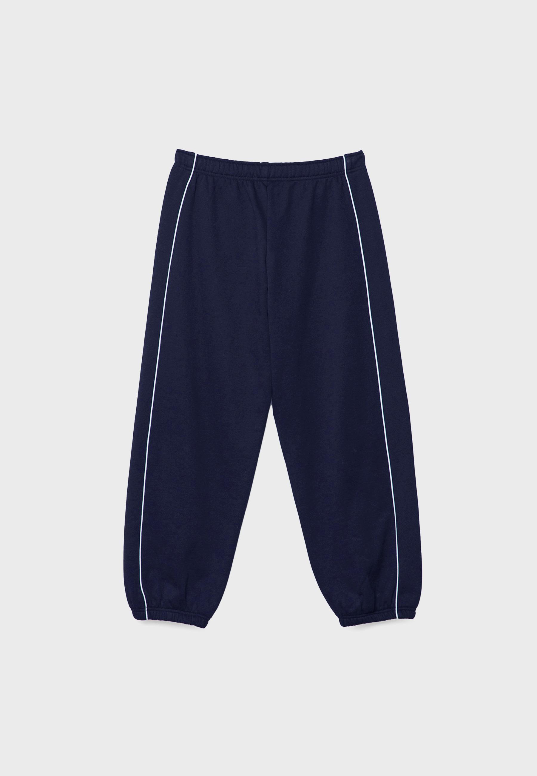 Piping jogger trousers — Navy blue