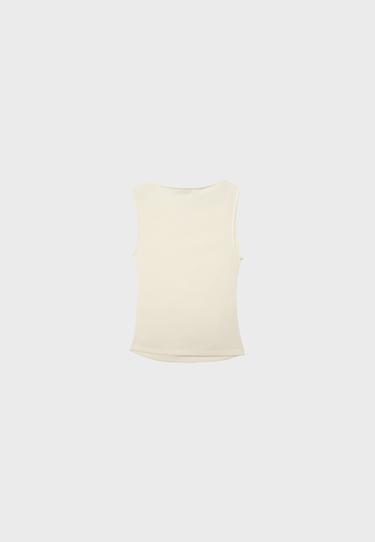 Textured ruched top — Vanilla 7