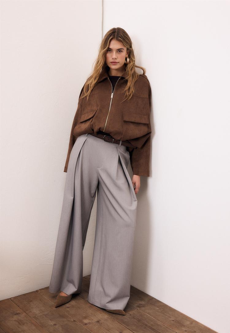 pantalon maxi pinza cinturon