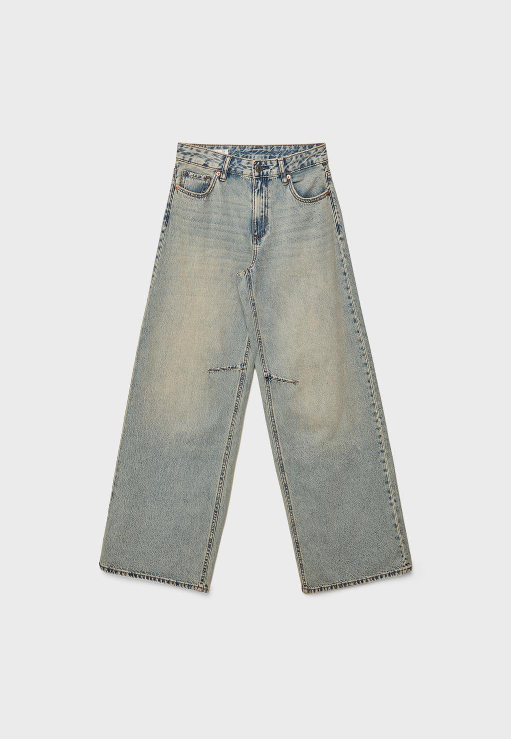 D94 Relaxed-Fit Jeans mit weitem Bein