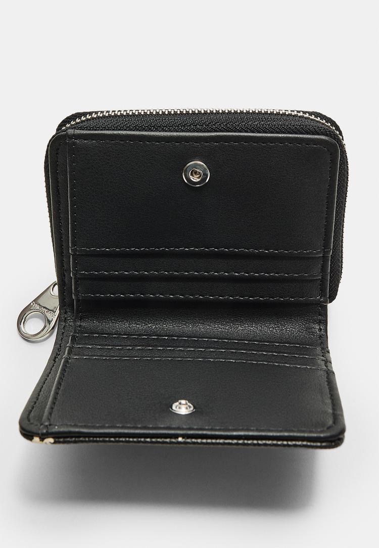 monedero rectangular flores