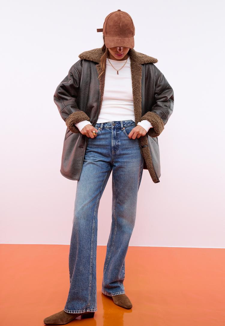 cazadora oversize doble faz botones