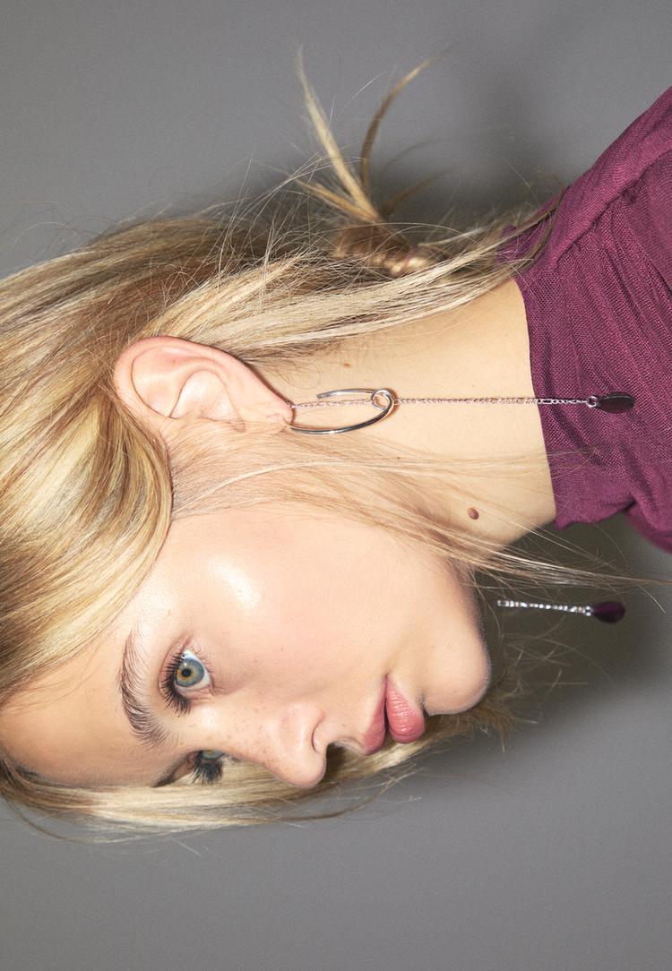 beaded hoop earrings