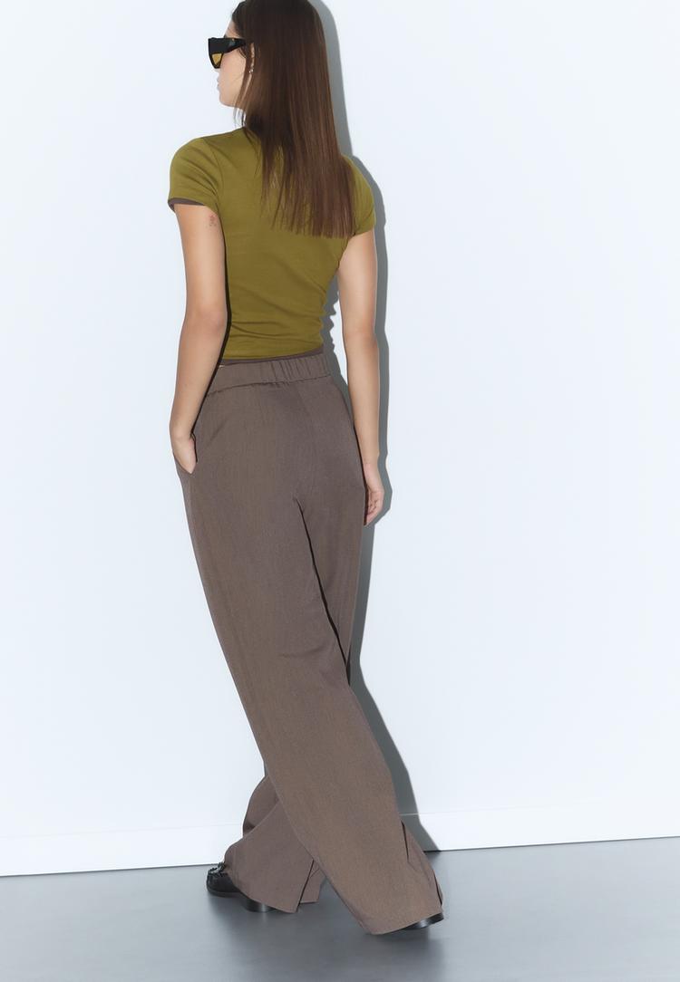 pantalon vestir pinza cordones