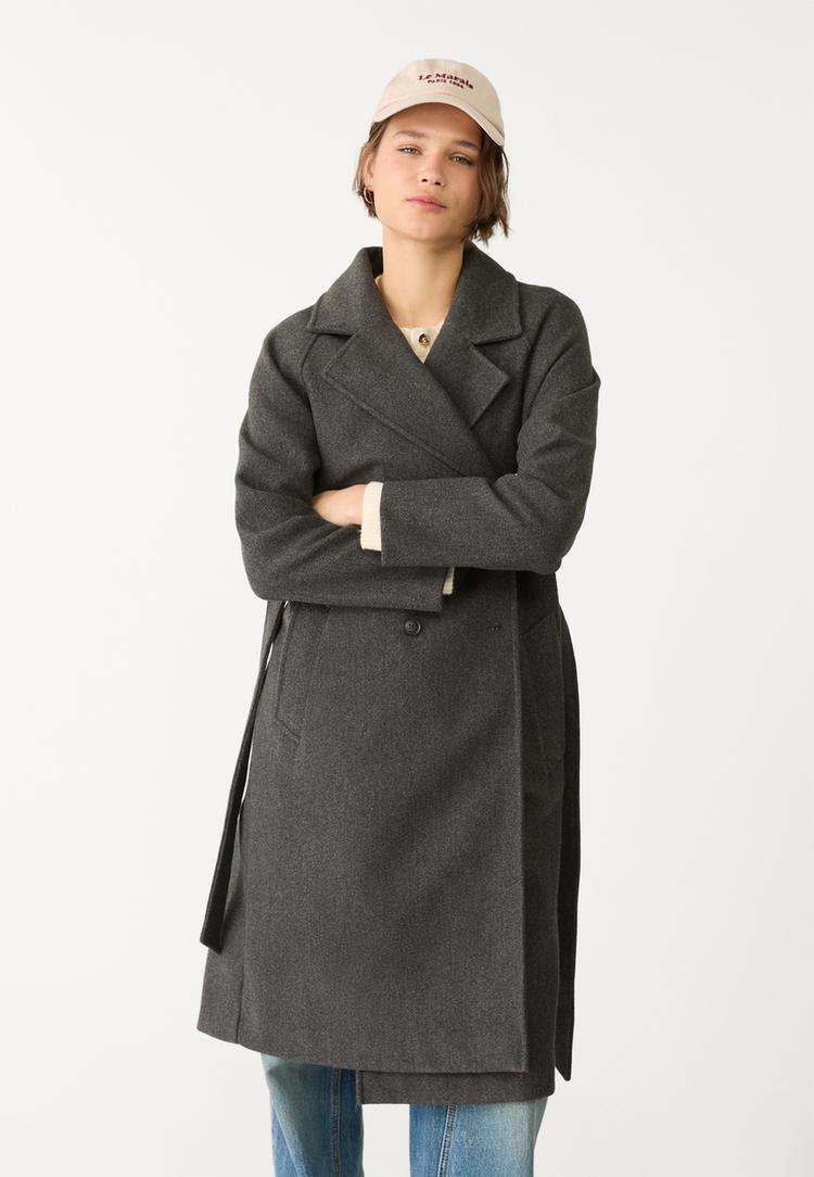 abrigo trench tacto suave
