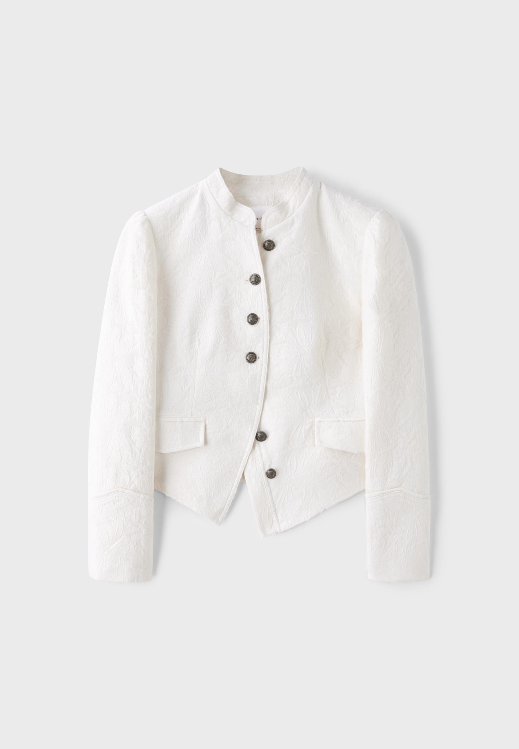 Jacquard blazer — Ecru