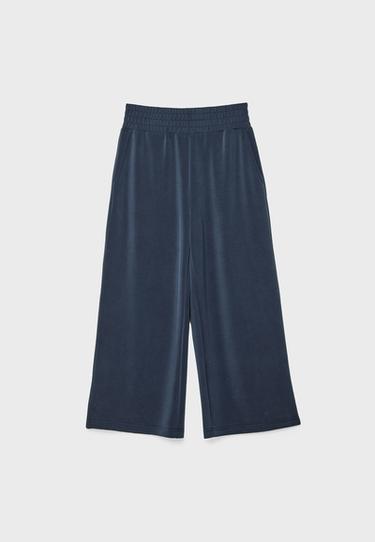 Soft-touch culottes — Dark blue 6