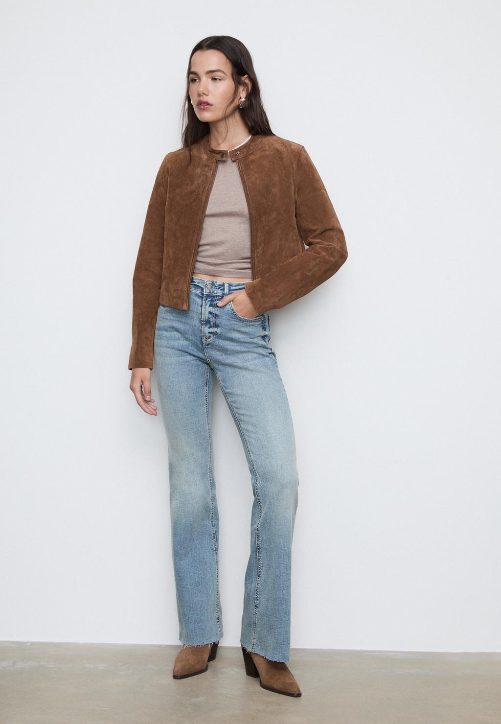 Slit fit flared jeans