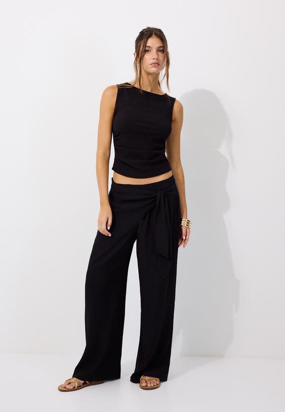 pantaloni fluidi sarong