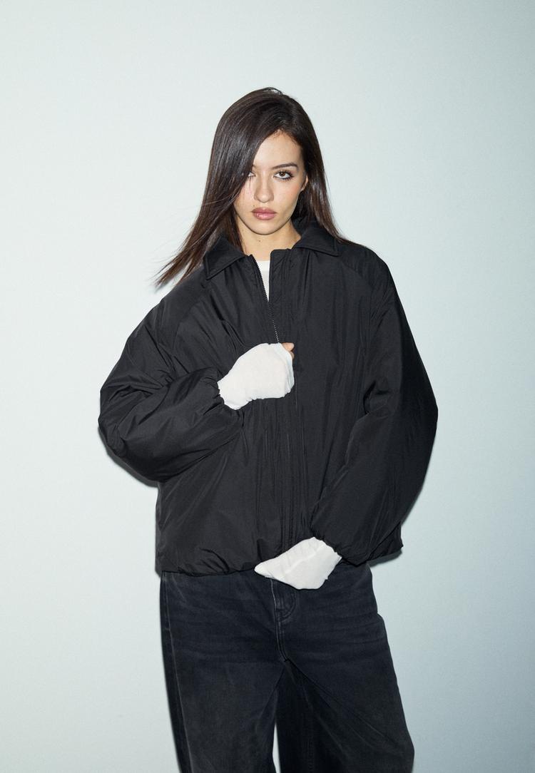 regular fit puffer jacket
