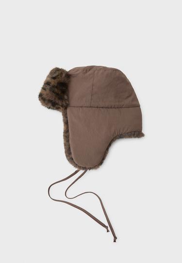 Reversible aviator hat — Brown 1