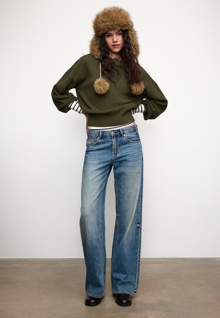 pull en maille a col montant