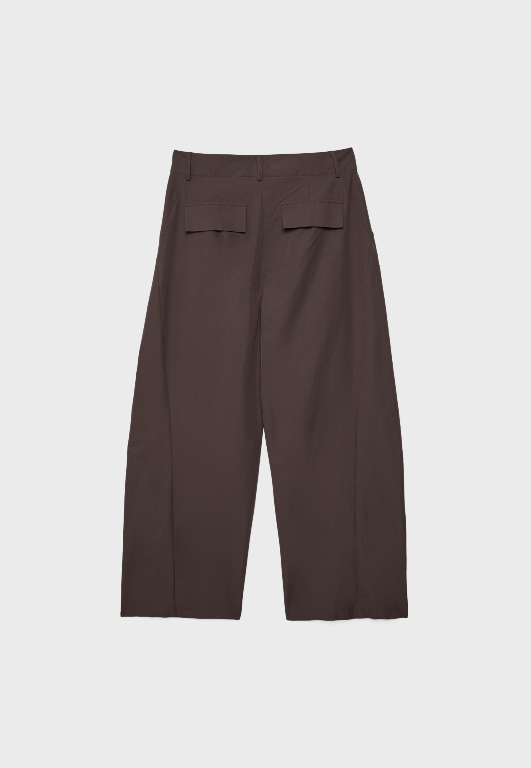 Barrel smart trousers — Brown
