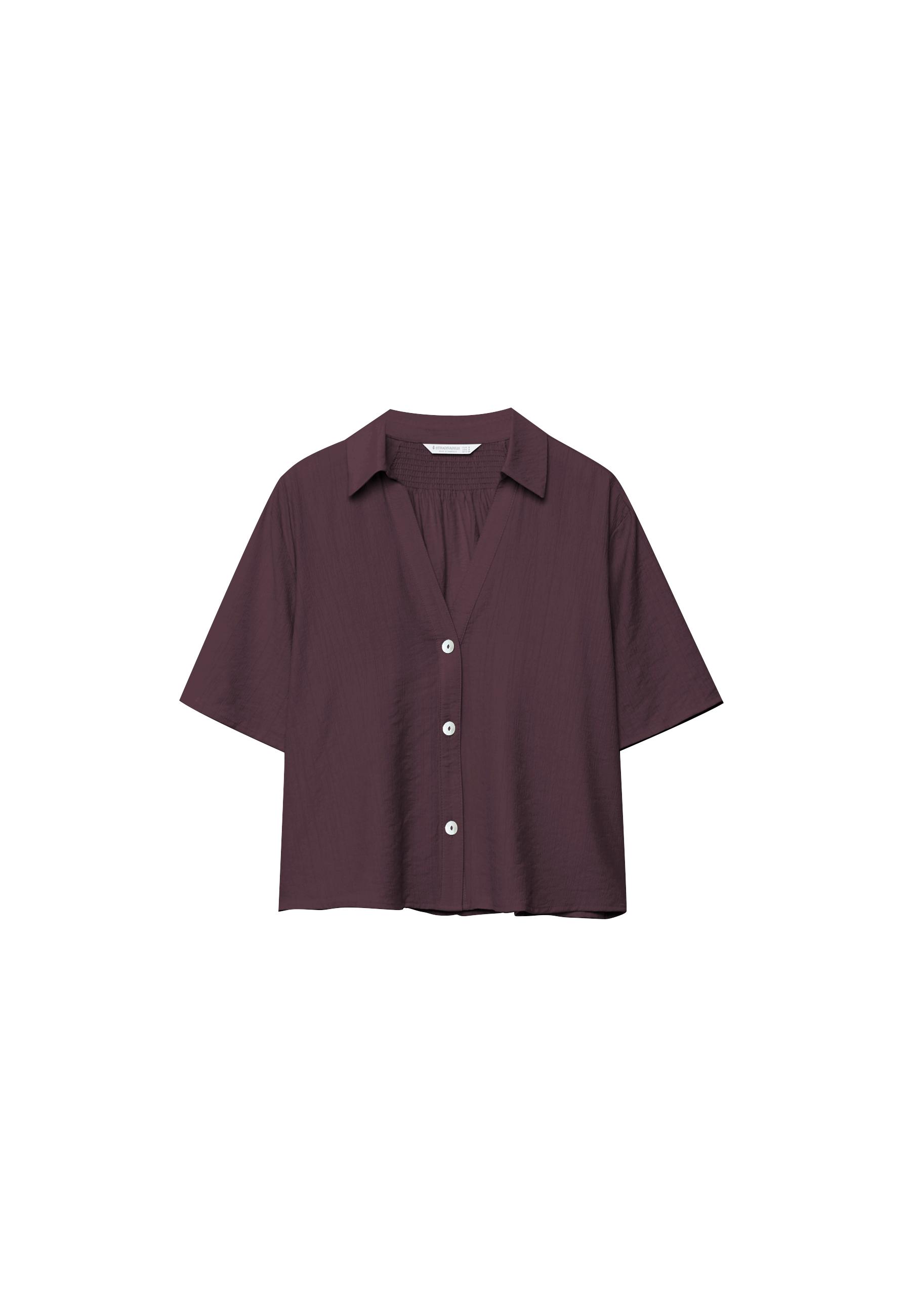 Button-up flowing shirt — Purple