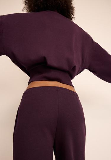 Wide-leg jogger trousers — Dark purple 6