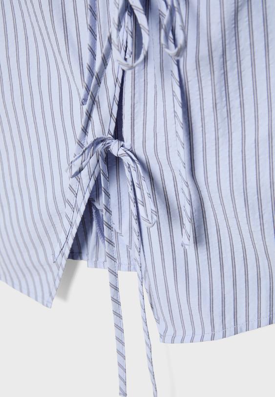 Halter yaka qipao görünümlü top - Görsel 18