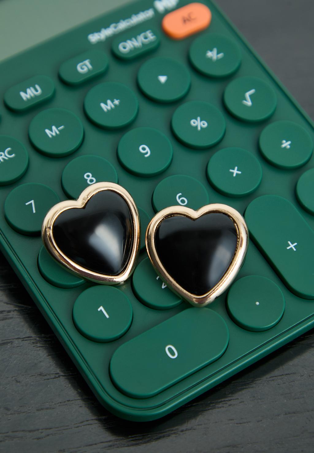 Lot de 2 paires de boucles d’oreilles anneaux et cœur