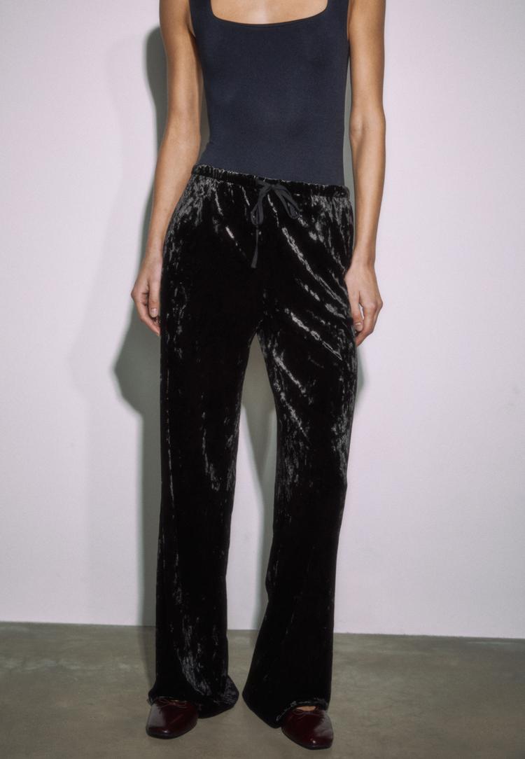 calcas fluidas de veludo