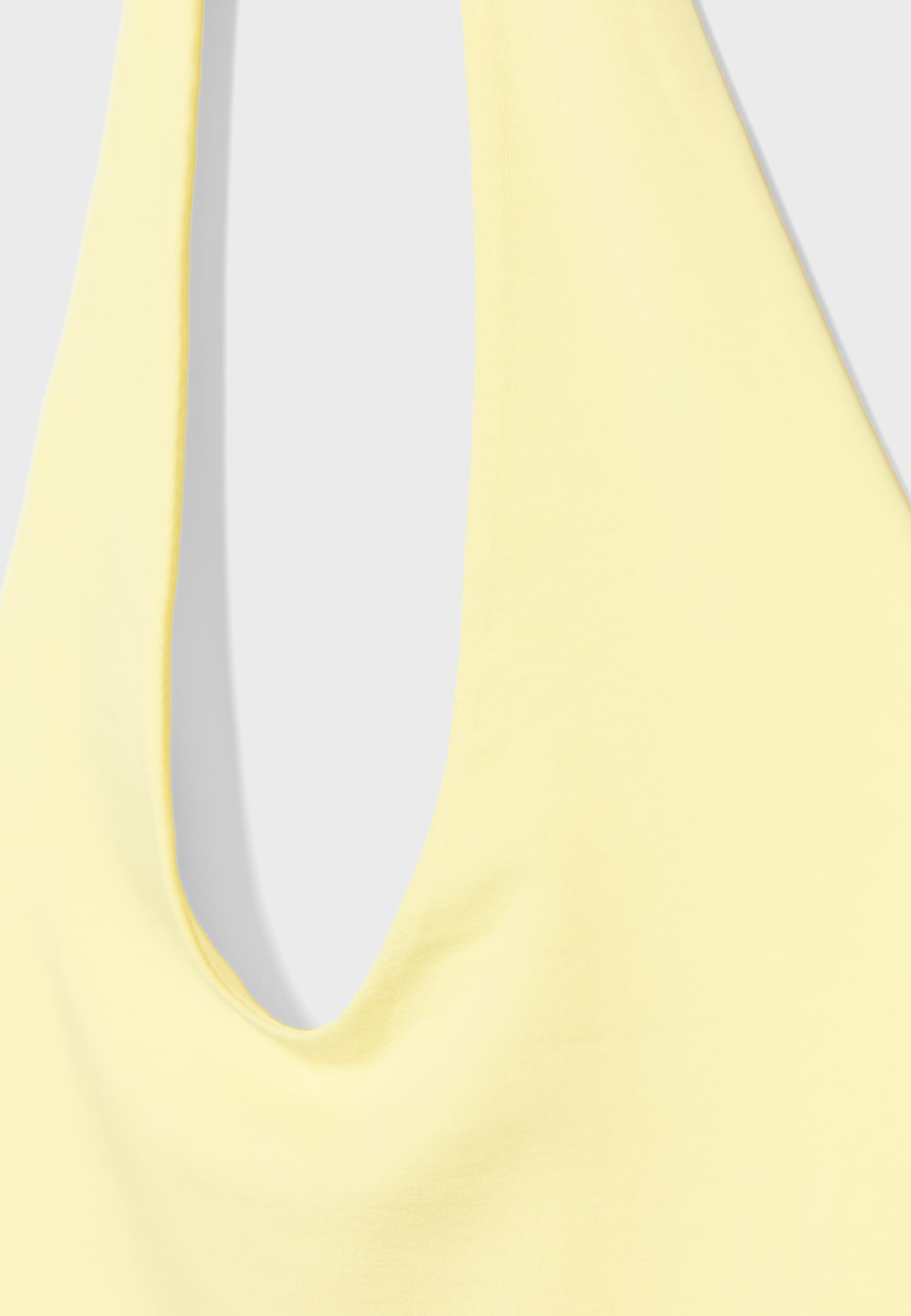 Basic halter top — Pastel yellow