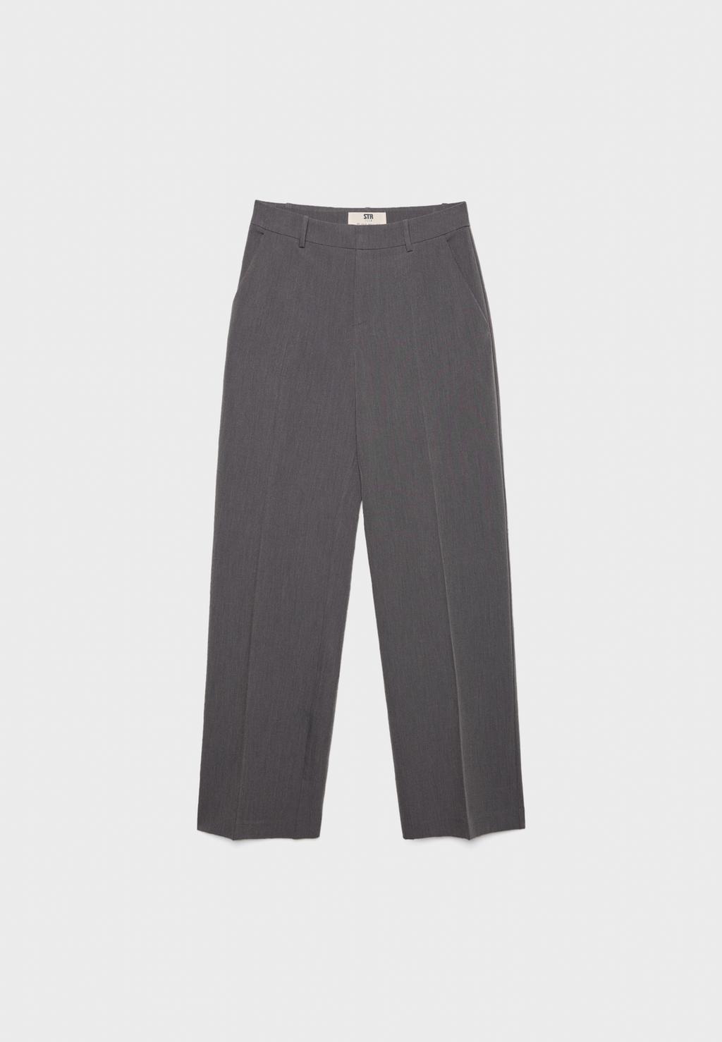 Pantaloni Donna Classici Eleganti Tasche Vita Bassa Cintura - Foto 3