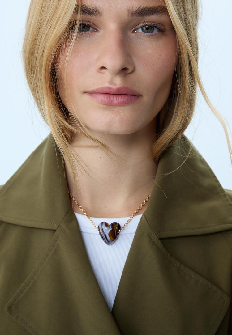 trench comprido fluido oversize