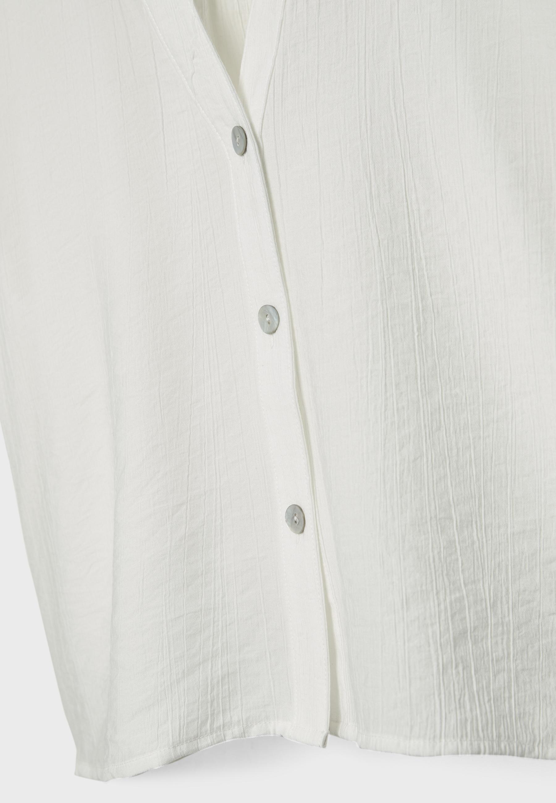 Button-up flowing shirt — White