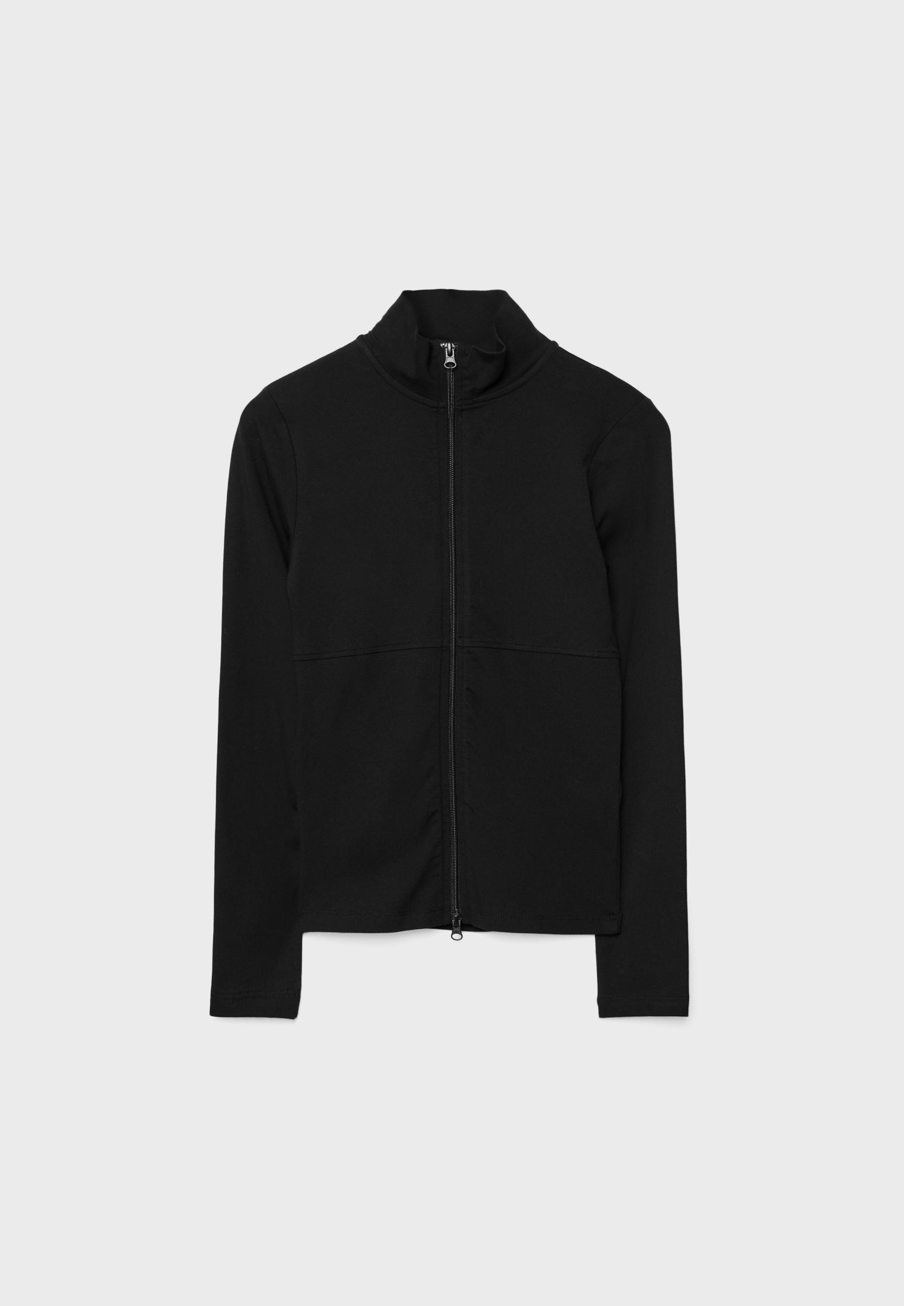 Double zip t-shirt — Black