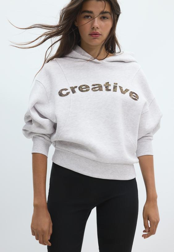 sweat a capuche imprime