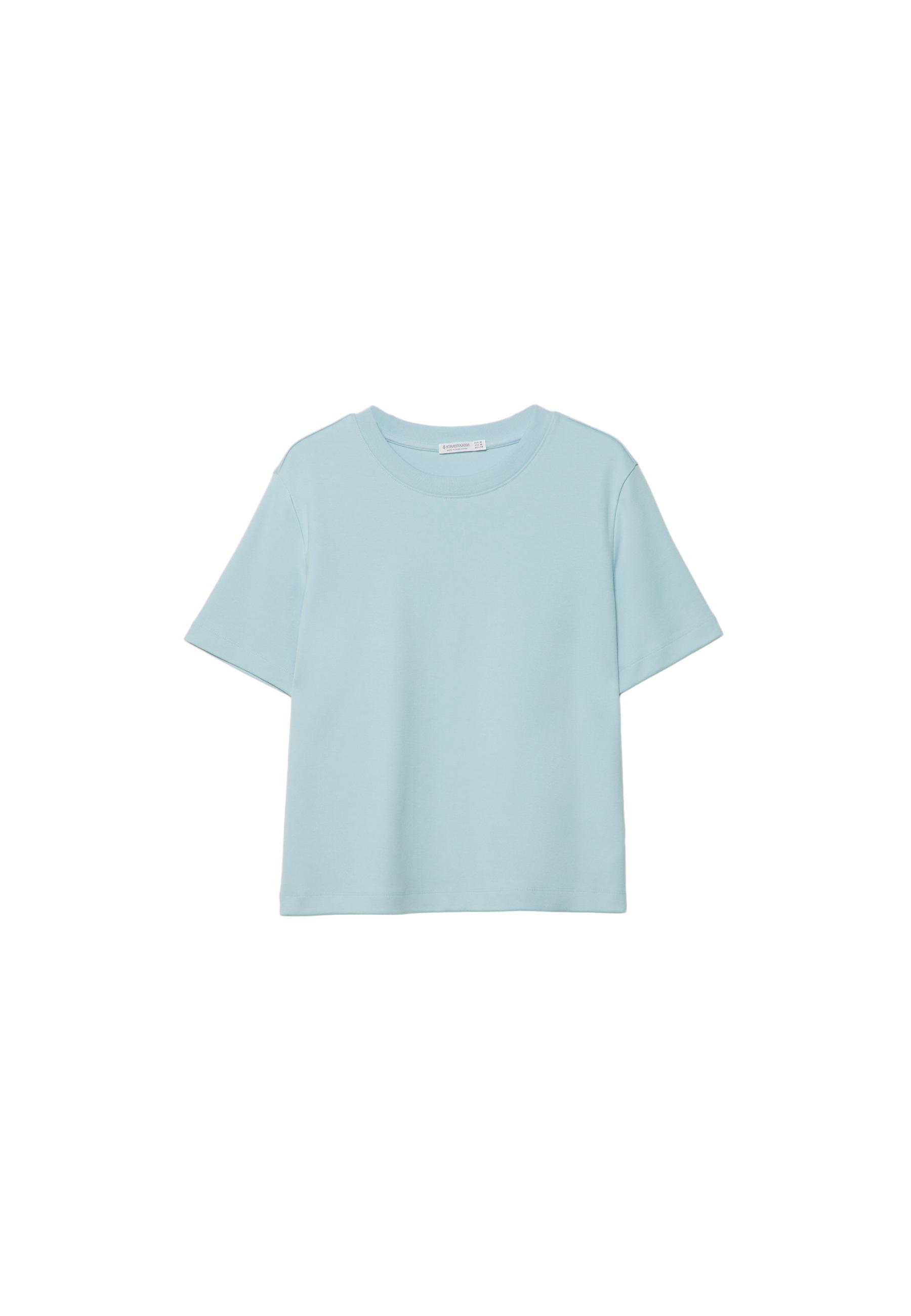 B01 Heavyweight regular fit basic T-shirt — Sky blue