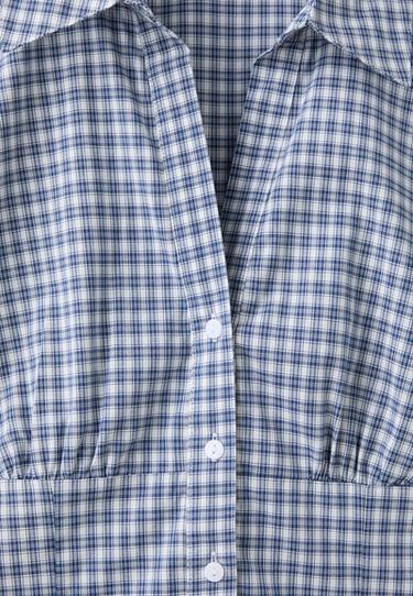 Short sleeve empire line shirt — Navy blue 9