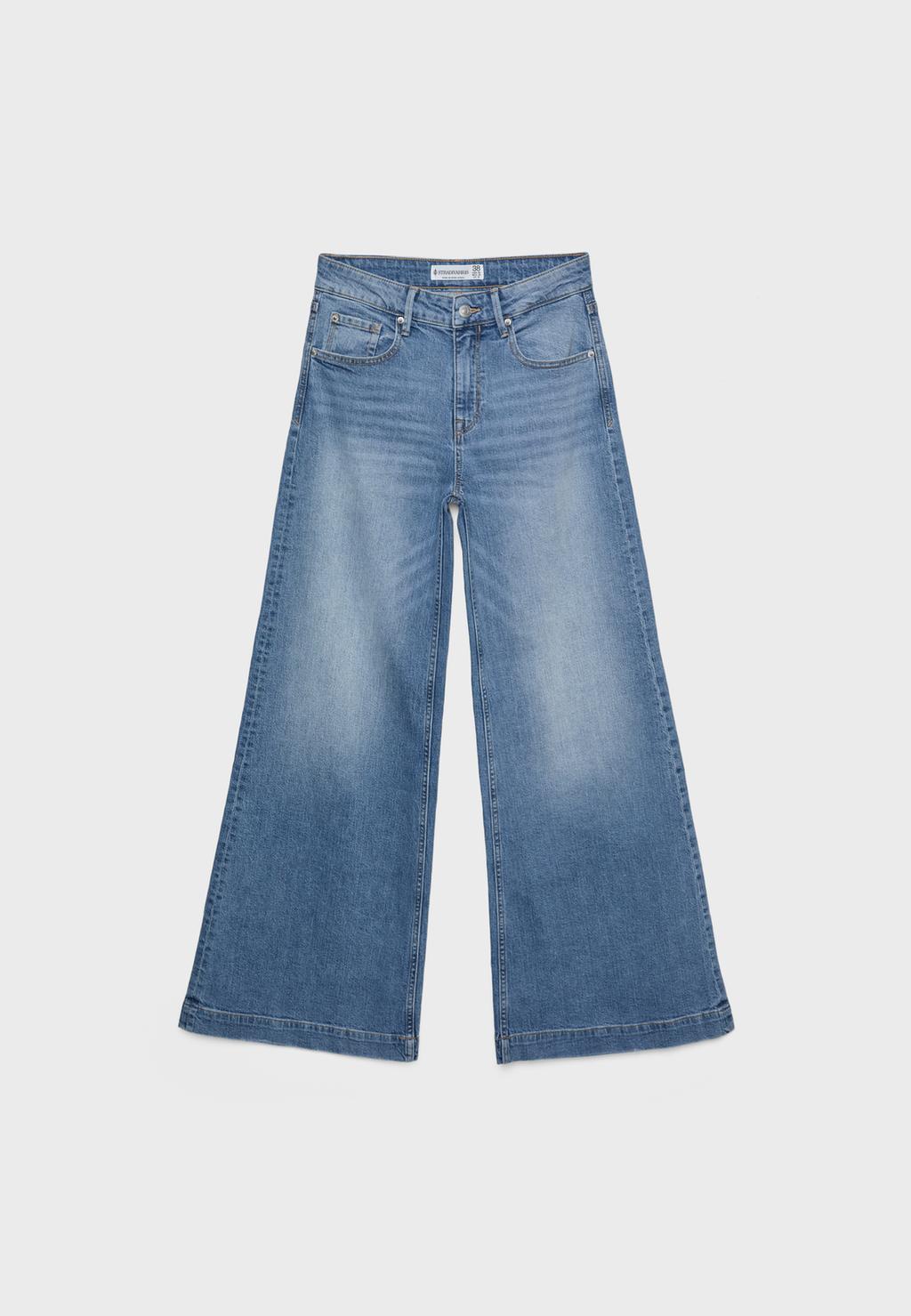 D71 Jean wide leg flare confort
