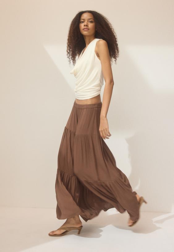 Bohem midi etek - Görsel 3