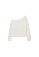 Yumuşak dokulu, açık omuzlu sweatshirt - Görsel 23