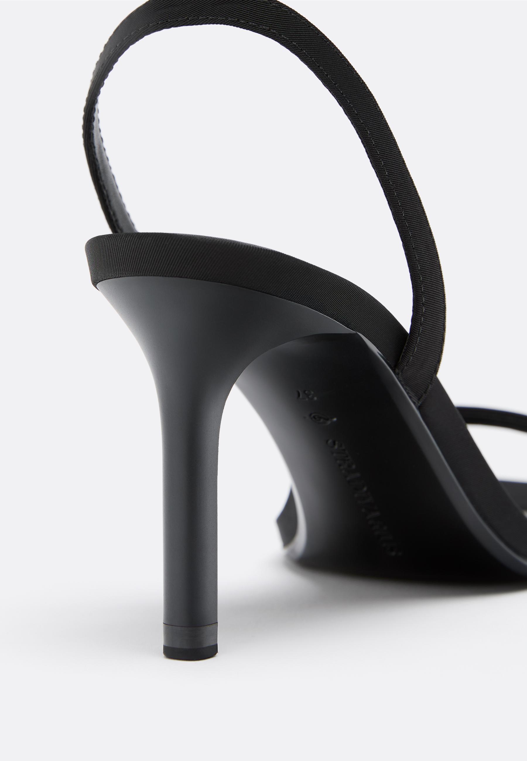 Stiletto heel sandals — BLACK