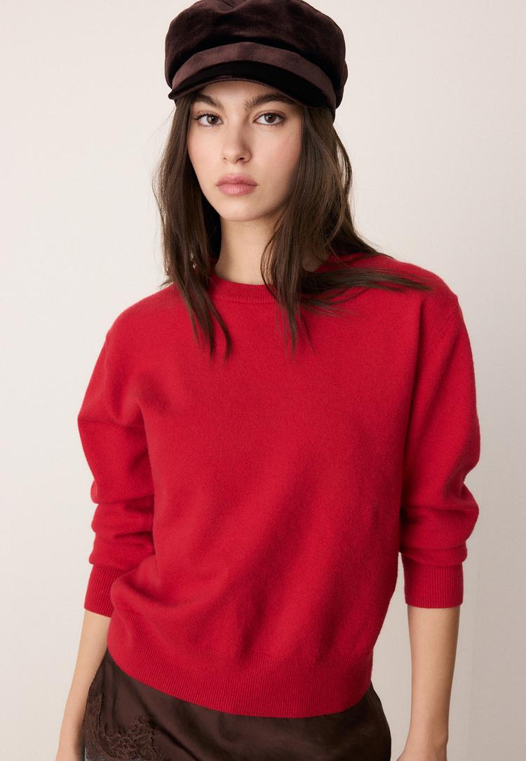 maglia basica in maglia effetto morbido