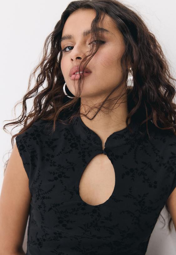 vestido curto estilo qipao