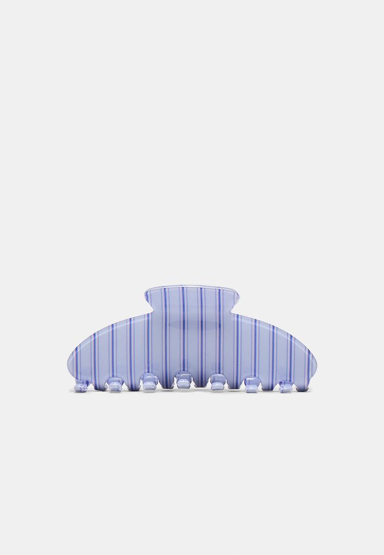 Stradivarius Clamă De Păr Cu Dungi Albastru Os