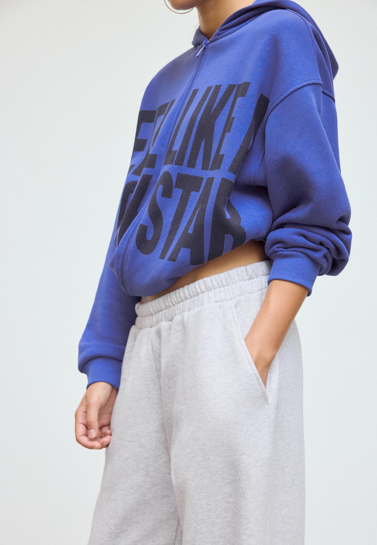 Boyfriend jogger trousers — Grey melange