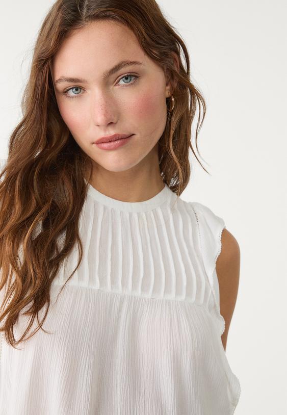 blusa volante fluida