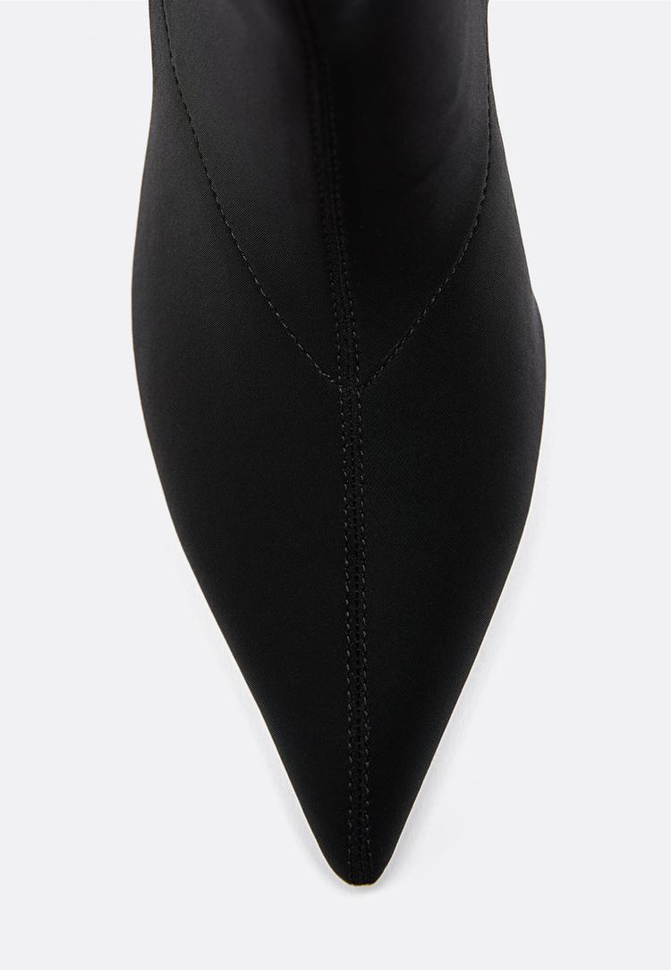 botines tacon ancho neopreno