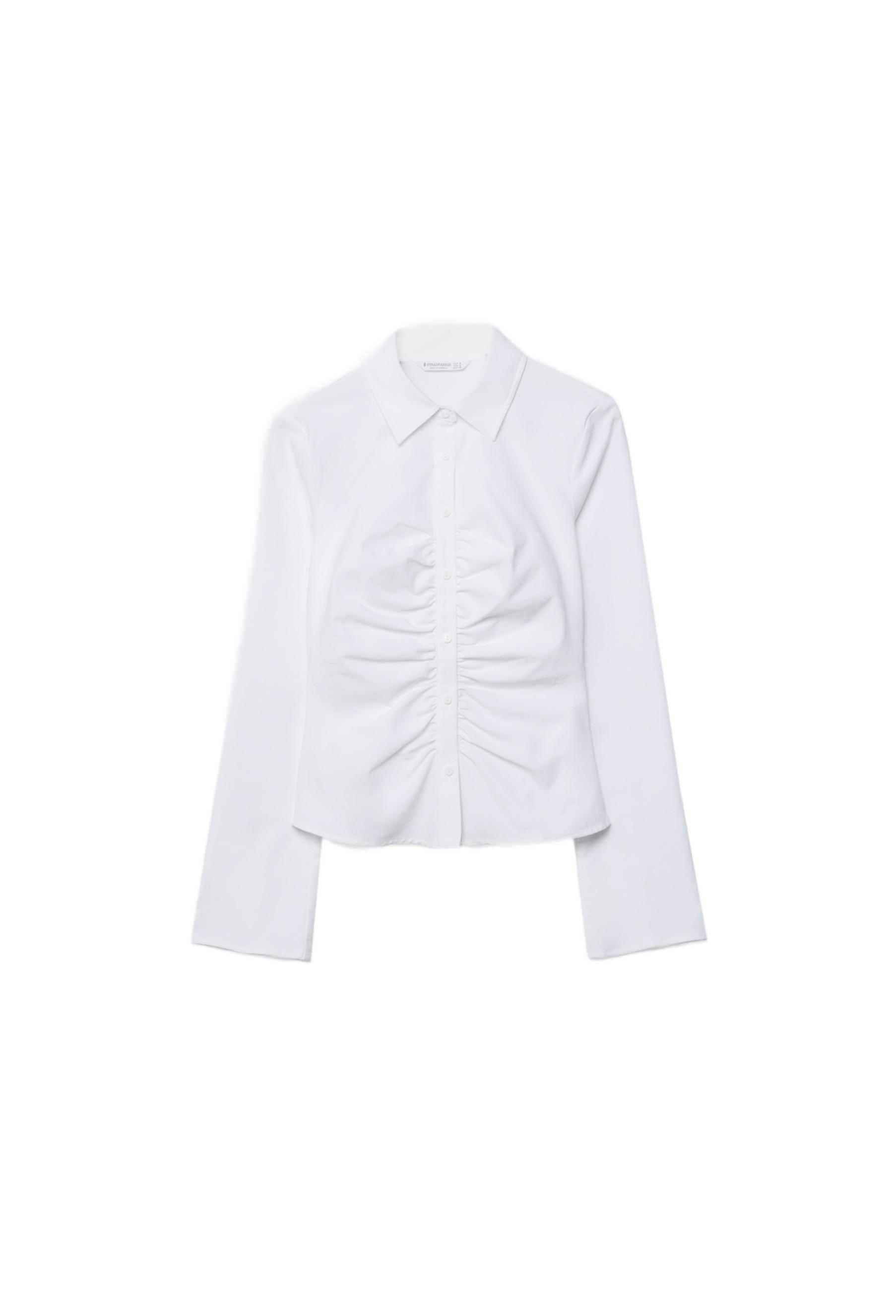 Bengaline gathered shirt — White