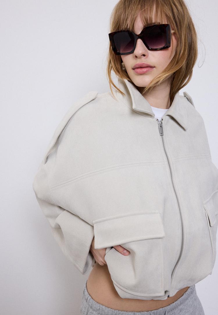 Stradivarius Τετράγωνα Γυαλιά Από Ρητίνη Καφέ Os φωτογραφία