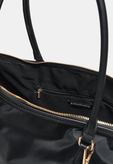 Contrast crossbody shopper bag — Black 5