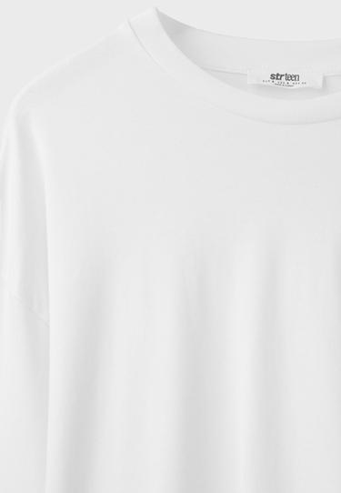 Boxy long sleeve T-shirt — White 9